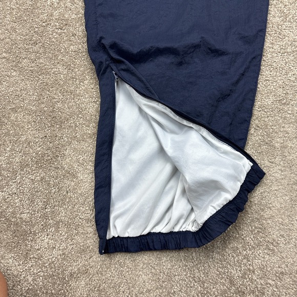 Vintage 90s Nike Nylon Track Pants Navy Blue XL - Picture 4 of 12